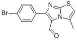 6-(4-BROMOPHENYL)-3-METHYLIMIDAZO[2,1-B]THIAZOLE-5-CARBOXALDEHYDE 结构式