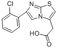 6-(2-CHLOROPHENYL)IMIDAZO[2,1-B]THIAZOLE-3-ACETIC ACID 结构式