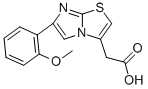 6-(2-METHOXYPHENYL)IMIDAZO[2,1-B]THIAZOLE-3-ACETIC ACID 结构式