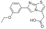 6-(3-ETHOXYPHENYL)IMIDAZO[2,1-B]THIAZOLE-3-ACETIC ACID 结构式