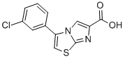 3-(3-CHLOROPHENYL)IMIDAZO[2,1-B]THIAZOLE-6-CARBOXYLIC ACID 结构式