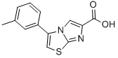 3-(3-METHYLPHENYL)IMIDAZO[2,1-B]THIAZOLE-6-CARBOXYLIC ACID 结构式
