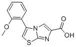 3-(2-METHOXYPHENYL)IMIDAZO[2,1-B]THIAZOLE-6-CARBOXYLIC ACID 结构式