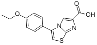 3-(4-ETHOXYPHENYL)IMIDAZO[2,1-B]THIAZOLE-6-CARBOXYLIC ACID 结构式