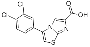 3-(3,4-DICHLOROPHENYL)IMIDAZO[2,1-B]THIAZOLE-6-CARBOXYLIC ACID 结构式