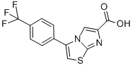 3-[4-(TRIFLUOROMETHYL)PHENYL]IMIDAZO[2,1-B]THIAZOLE-6-CARBOXYLIC ACID 结构式