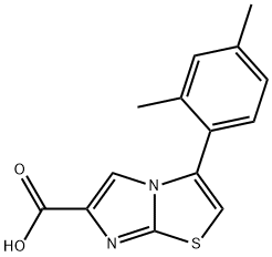 3-(2,4-DIMETHYLPHENYL)IMIDAZO[2,1-B]THIAZOLE-6-CARBOXYLIC ACID 结构式