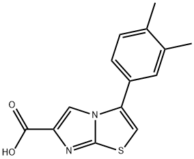 3-(3,4-DIMETHYLPHENYL)IMIDAZO[2,1-B]THIAZOLE-6-CARBOXYLIC ACID 结构式