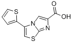 3-(2-THIENYL)IMIDAZO[2,1-B]THIAZOLE-6-CARBOXYLIC ACID 结构式