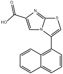 3-(1-NAPHTHALENYL)IMIDAZO[2,1-B]THIAZOLE-6-CARBOXYLIC ACID 结构式