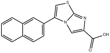 3-(2-NAPHTHALENYL)IMIDAZO[2,1-B]THIAZOLE-6-CARBOXYLIC ACID 结构式