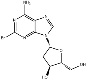 化合物 2-BROMO-2'-DEOXYADENOSINE 结构式