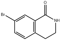 7-溴-3,4-二氢-2H-异喹啉-1-酮 结构式