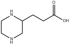 3-(哌嗪-2-基)丙酸 结构式