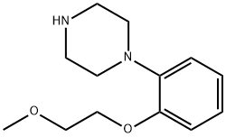 1-[2-(2-甲氧基-乙氧基)-苯基]-哌嗪 结构式