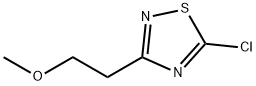 5-Chloro-3-(2-methoxyethyl)-1,2,4-thiadiazole 结构式