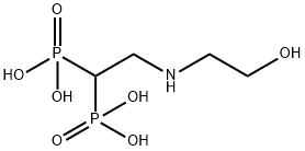 N-(2-羟基乙基)亚氨基双(甲基磷酸) 溶液 结构式