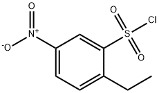 2-乙基-5-硝基苯-1-磺酰氯化 结构式