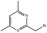 Pyrimidine, 2-(bromomethyl)-4,6-dimethyl- (9CI) 结构式