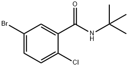 T-BUTYL 5-BROMO-2-CHLOROBENZAMIDE 结构式