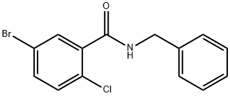 BENZYL 5-BROMO-2-CHLOROBENZAMIDE 结构式