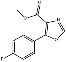 5-(4-氟苯基)噁唑-4-羧酸甲酯 结构式