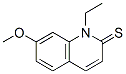 2(1H)-Quinolinethione,  1-ethyl-7-methoxy- 结构式