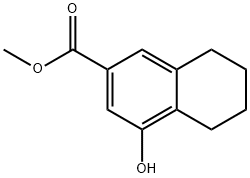 5,6,7,8-四氢-4-羟基-2-萘羧酸甲酯 结构式