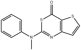 2-(N-Methyl-N-phenylaMino)-4H-thieno[3,2-d][1,3]thiazin-4-one 结构式