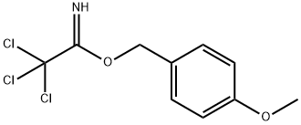 2,2,2-三氯代亚氨逐乙酸-4-甲氧基苄酯 结构式