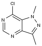 7-氯-1,3-二甲基-1H-吡唑[4,3-D]嘧啶 结构式