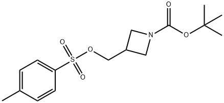 3-(对甲苯磺酰基甲基)氮杂环丁烷-1羧酸叔丁酯 结构式