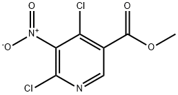 4,6-二氯-5-硝基烟酸甲酯 结构式