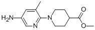 1-(5-AMINO-3-METHYL-2-PYRIDINYL)-4-PIPERIDINECARBOXYLIC ACID METHYL ESTER 结构式