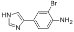 2-BROMO-4-(1H-IMIDAZOL-4-YL)-PHENYLAMINE 结构式