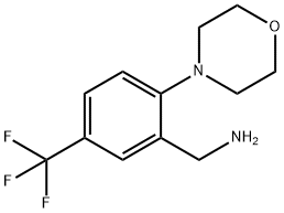 2-Morpholino-5-(trifluoromethyl)benzylamine 结构式