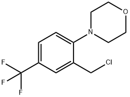 4-[2-(氯甲基)-4-(三氟甲基)苯基]吗啉 结构式