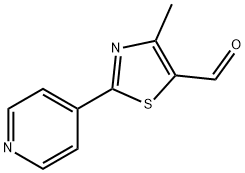 4-甲基-2-(4-吡啶基)-5-噻唑甲醛 结构式