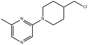 2-[4-(CHLOROMETHYL)PIPERIDINO]-6-METHYLPYRAZINE 结构式