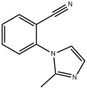 2-(2-甲基咪唑基)苯甲腈 结构式