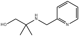 2-methyl-2-[(pyridin-2-ylmethyl)amino]propan-1-ol 结构式