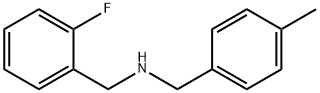 N-(2-氟苄基)-4-甲基苄胺 结构式