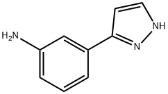 3-(1H-3-吡唑基)苯胺 结构式