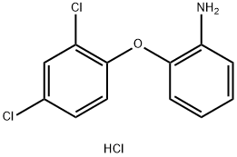 2-(2,4-二氯苯氧基）苯胺盐酸盐 结构式