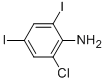 2-CHLORO-4,6-DIIODOANILINE 结构式