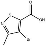 4-溴-3-甲基-1,2-噻唑-5-羧酸 结构式