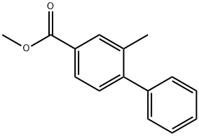 2-甲基-[1,1'-联苯]-4-羧酸甲酯 结构式