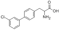 DL-2-AMINO-3-(3'-CHLORO-BIPHENYL-4-YL)-PROPIONIC ACID 结构式