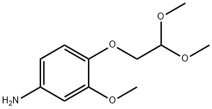 4-(2,2-二甲氧基乙氧基)-3-甲氧基苯胺 结构式