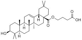 齐墩果酸羧丙基酯 结构式